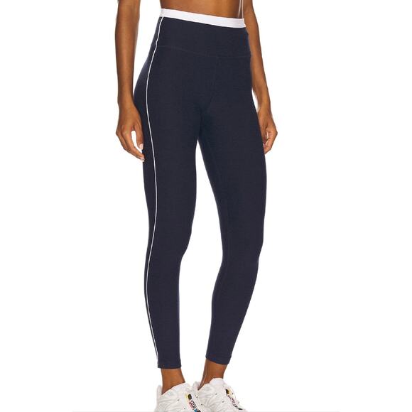 Beyond Yoga Spacedye Trophy High Waisted Midi Legging Navy/White Sz S/P *EUC - Picture 3 of 11